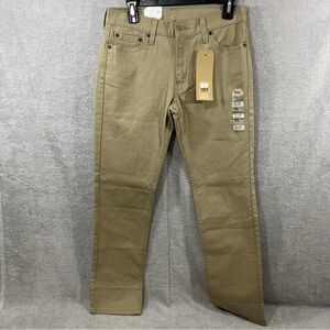 Levi's 511 Tech Pants Mens 30x30 Brown Performance Stretch Slim Straight Chino